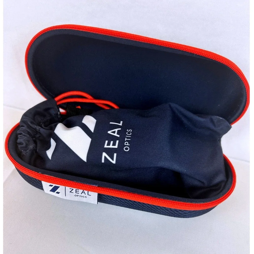 Zeal Optics Caddis Sunglasses Matte Black Ellume Polarized With‎ Case